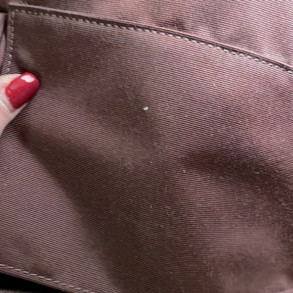 Coach EUC Satchel or Crossbody bag. Beautiful plum with raspberry handles. - Picture 11 of 15